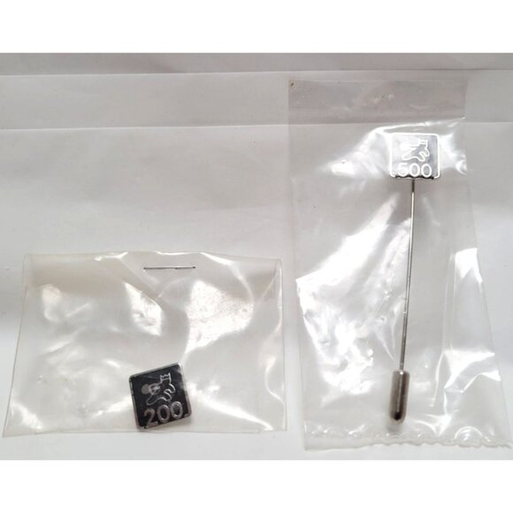 Vintage Brunswick Silver Bowling 200 Game Pin 500 Series Achievement Stick Pin - Picture 1 of 6